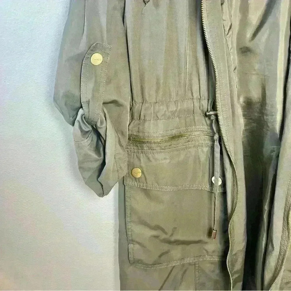 Kenneth Cole Women’s Anorak Olive Green Utility Jacket Size Medium - Picture 5 of 16